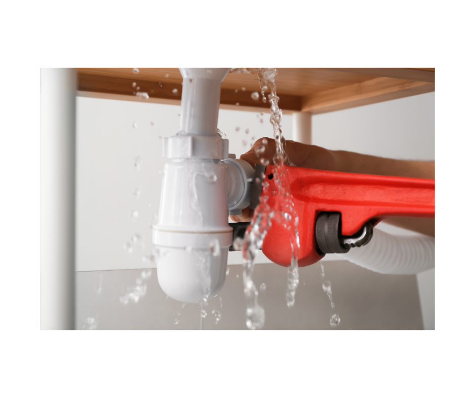 Water damage restoration technician on a Long Island job site